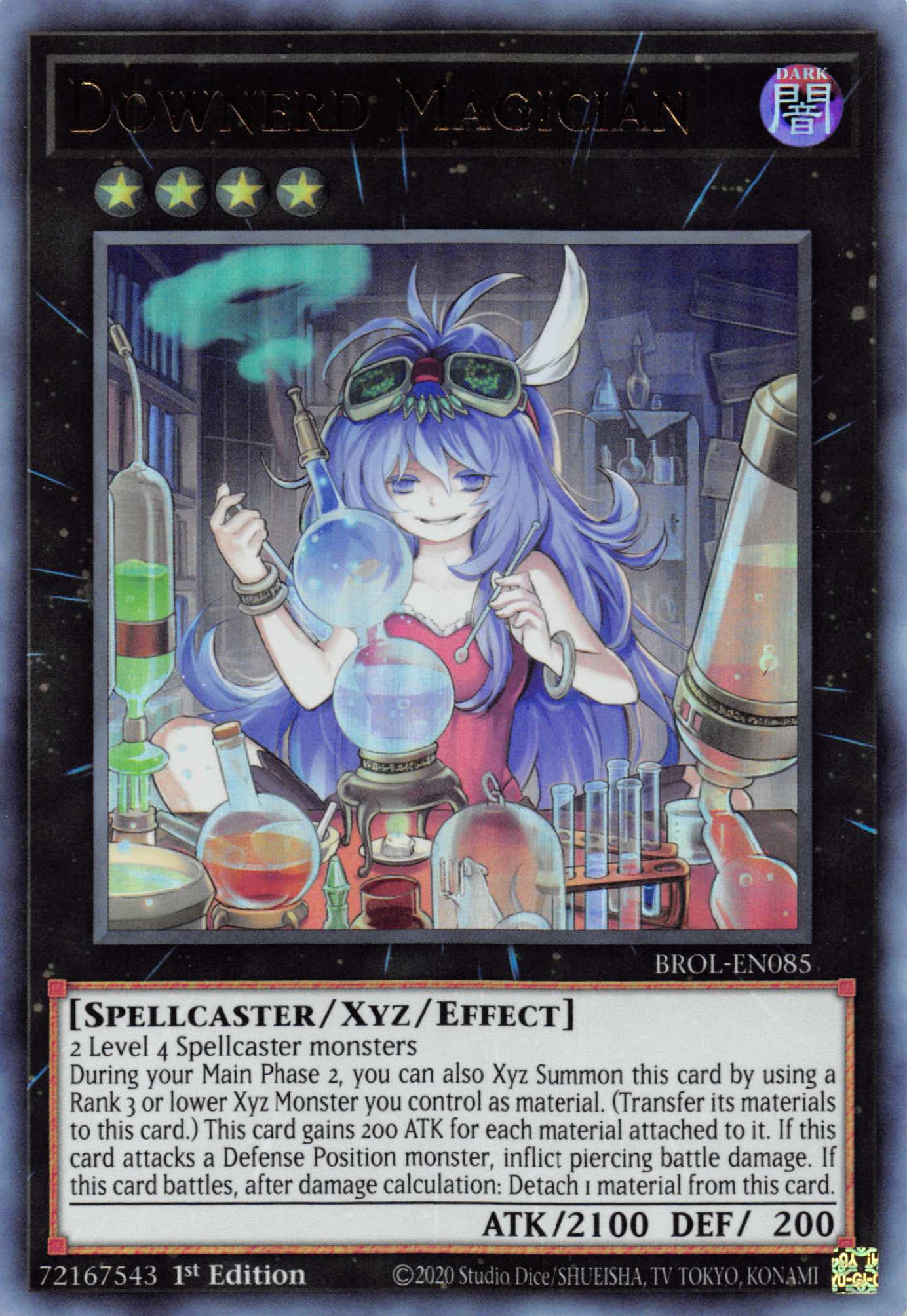 Downerd Magician [BROL-EN085] Ultra Rare | Jomio and Rueliete's Cards and Comics