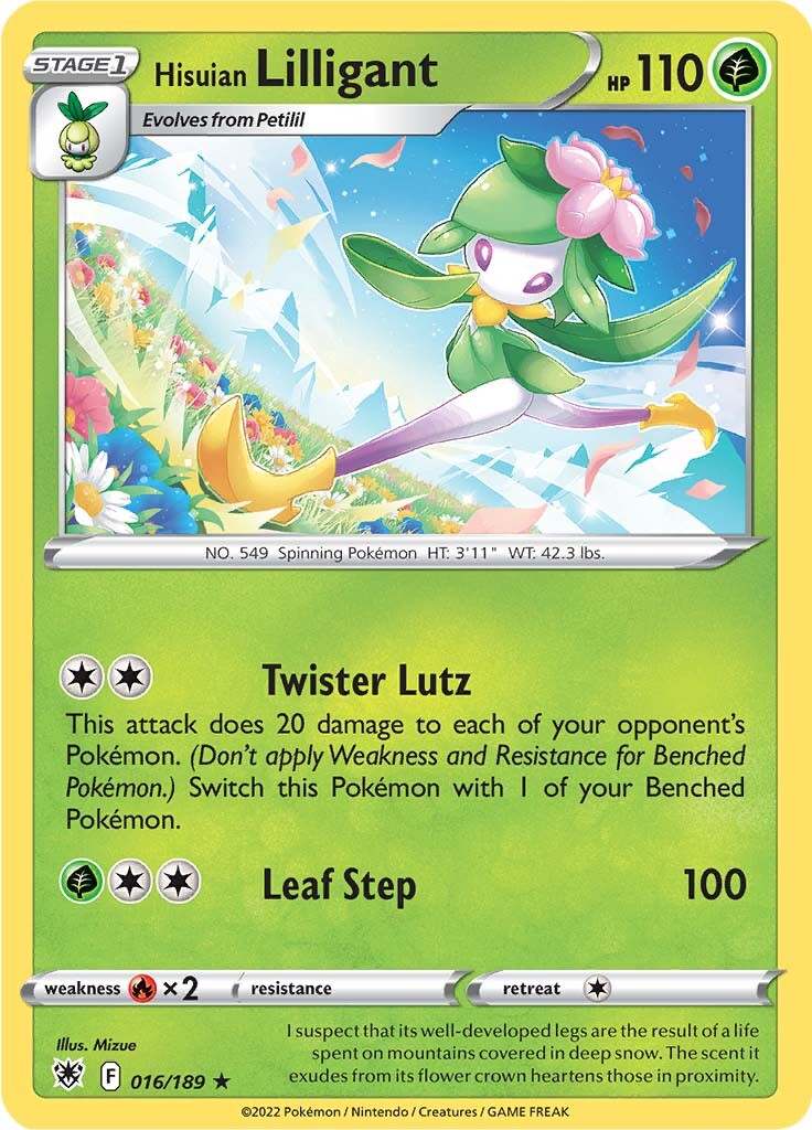 Hisuian Lilligant (016/189) [Sword & Shield: Astral Radiance] | Jomio and Rueliete's Cards and Comics
