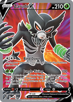 Zarude V (167/185) [Sword & Shield: Vivid Voltage] | Jomio and Rueliete's Cards and Comics