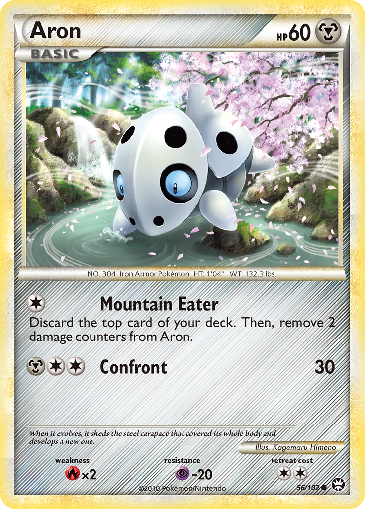 Aron (56/102) [HeartGold & SoulSilver: Triumphant] | Jomio and Rueliete's Cards and Comics