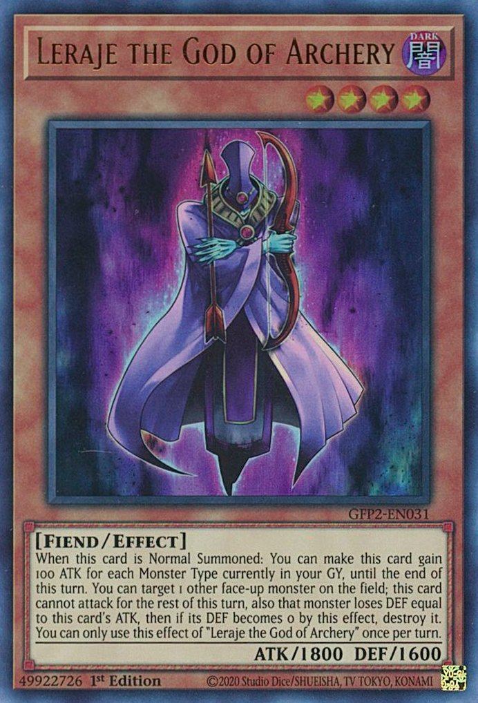 Leraje the God of Archery [GFP2-EN031] Ultra Rare | Jomio and Rueliete's Cards and Comics