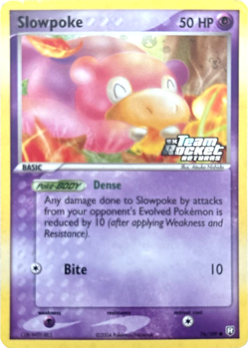 Slowpoke (76/109) (Stamped) [EX: Team Rocket Returns] | Jomio and Rueliete's Cards and Comics