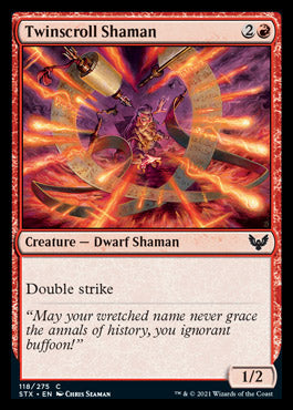 Twinscroll Shaman [Strixhaven: School of Mages] | Jomio and Rueliete's Cards and Comics