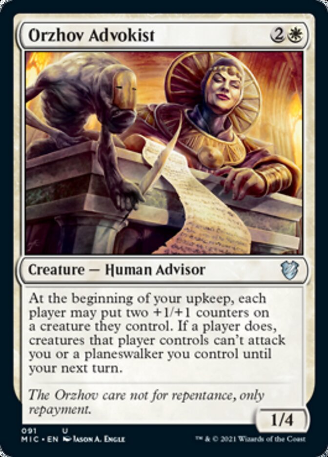 Orzhov Advokist [Innistrad: Midnight Hunt Commander] | Jomio and Rueliete's Cards and Comics
