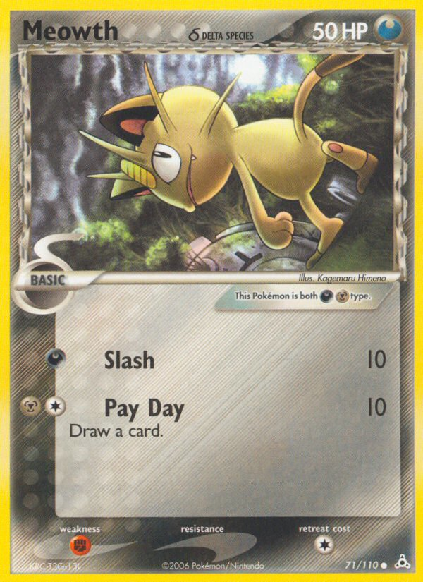 Meowth (71/110) (Delta Species) [EX: Holon Phantoms] | Jomio and Rueliete's Cards and Comics