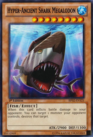 Hyper-Ancient Shark Megalodon [BP02-EN121] Mosaic Rare | Jomio and Rueliete's Cards and Comics