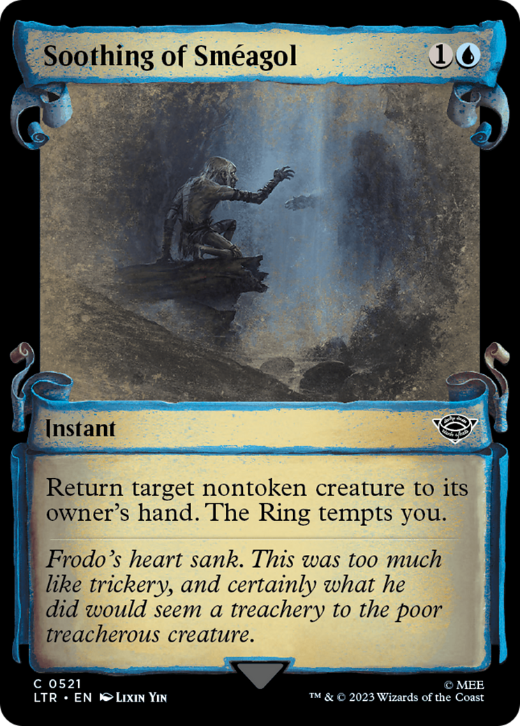Soothing of Smeagol [The Lord of the Rings: Tales of Middle-Earth Showcase Scrolls] | Jomio and Rueliete's Cards and Comics