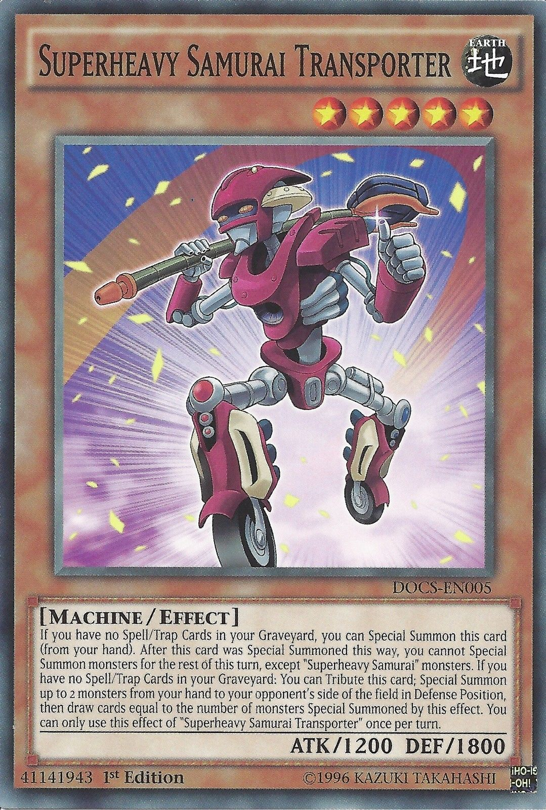 Superheavy Samurai Transporter [DOCS-EN005] Common | Jomio and Rueliete's Cards and Comics