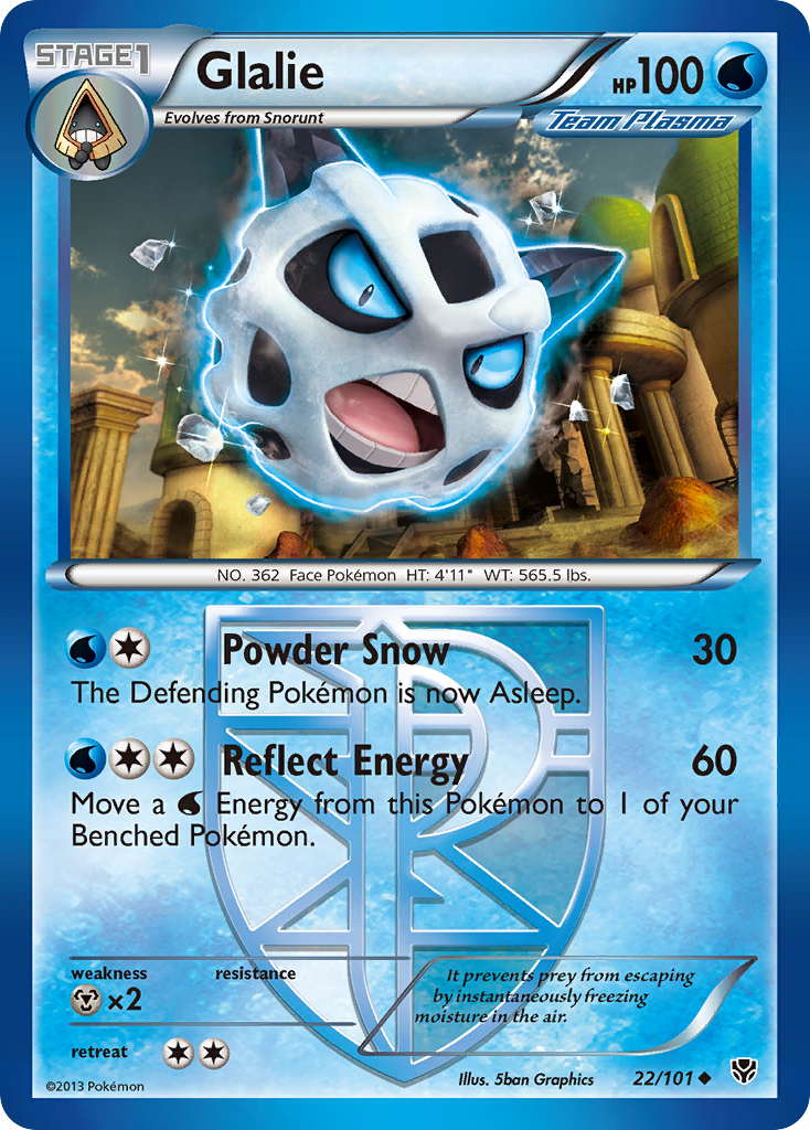 Glalie (22/101) [Black & White: Plasma Blast] | Jomio and Rueliete's Cards and Comics