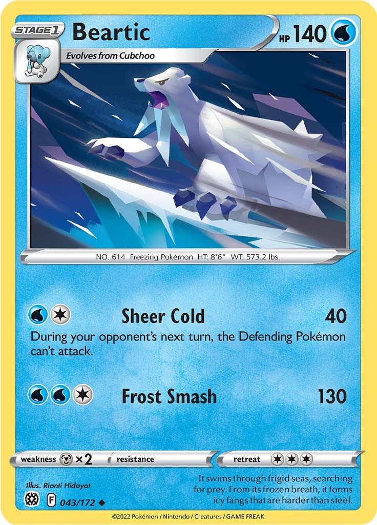Beartic (043/172) [Sword & Shield: Brilliant Stars] | Jomio and Rueliete's Cards and Comics
