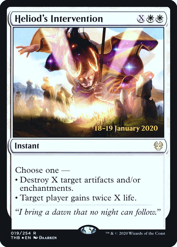 Heliod's Intervention [Theros Beyond Death Prerelease Promos] | Jomio and Rueliete's Cards and Comics