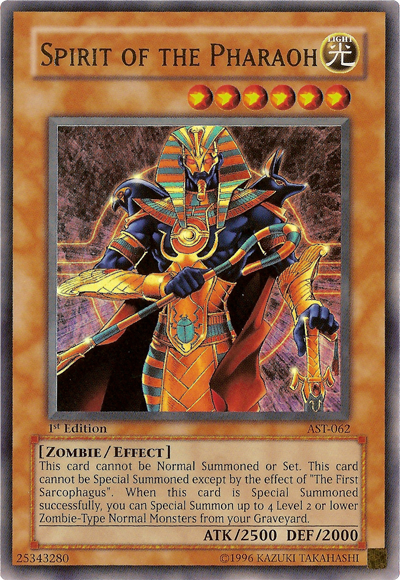Spirit of the Pharaoh [AST-062] Ultra Rare | Jomio and Rueliete's Cards and Comics