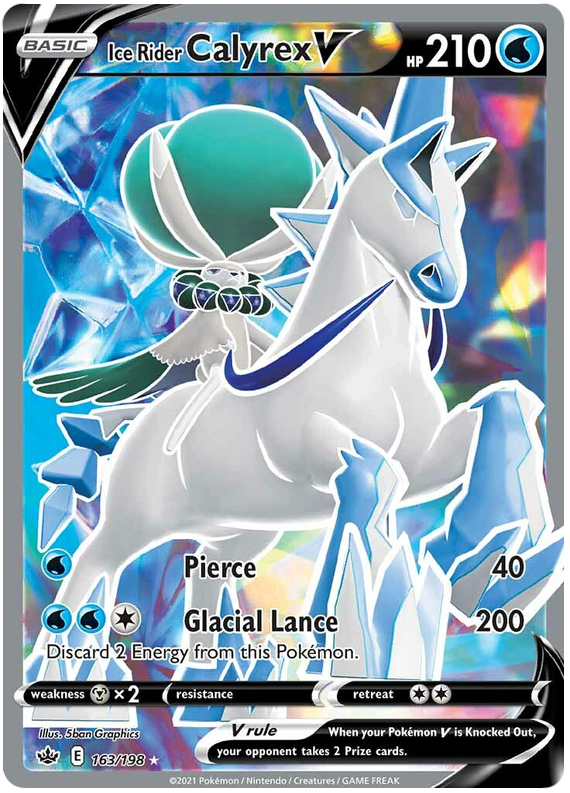 Ice Rider Calyrex V (163/198) [Sword & Shield: Chilling Reign] | Jomio and Rueliete's Cards and Comics