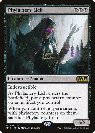 Phylactery Lich [Core Set 2019] | Jomio and Rueliete's Cards and Comics