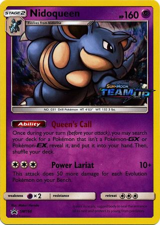 Nidoqueen (SM160) (Staff) [Sun & Moon: Black Star Promos] | Jomio and Rueliete's Cards and Comics