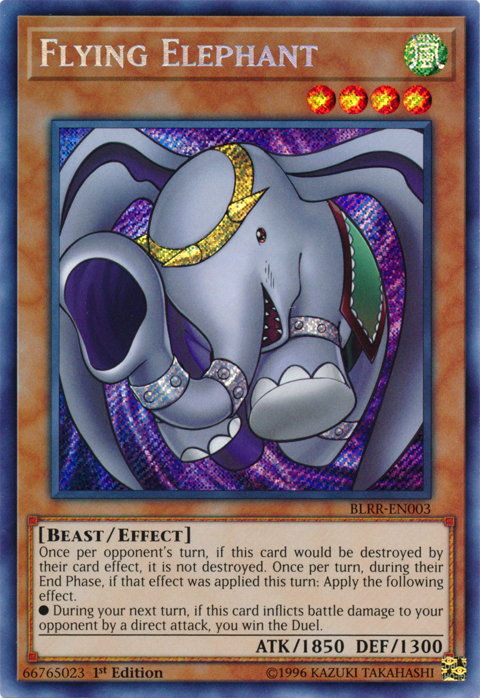 Flying Elephant [BLRR-EN003] Secret Rare | Jomio and Rueliete's Cards and Comics
