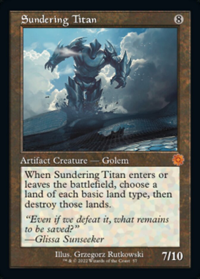 Sundering Titan (Retro) [The Brothers' War Retro Artifacts] | Jomio and Rueliete's Cards and Comics