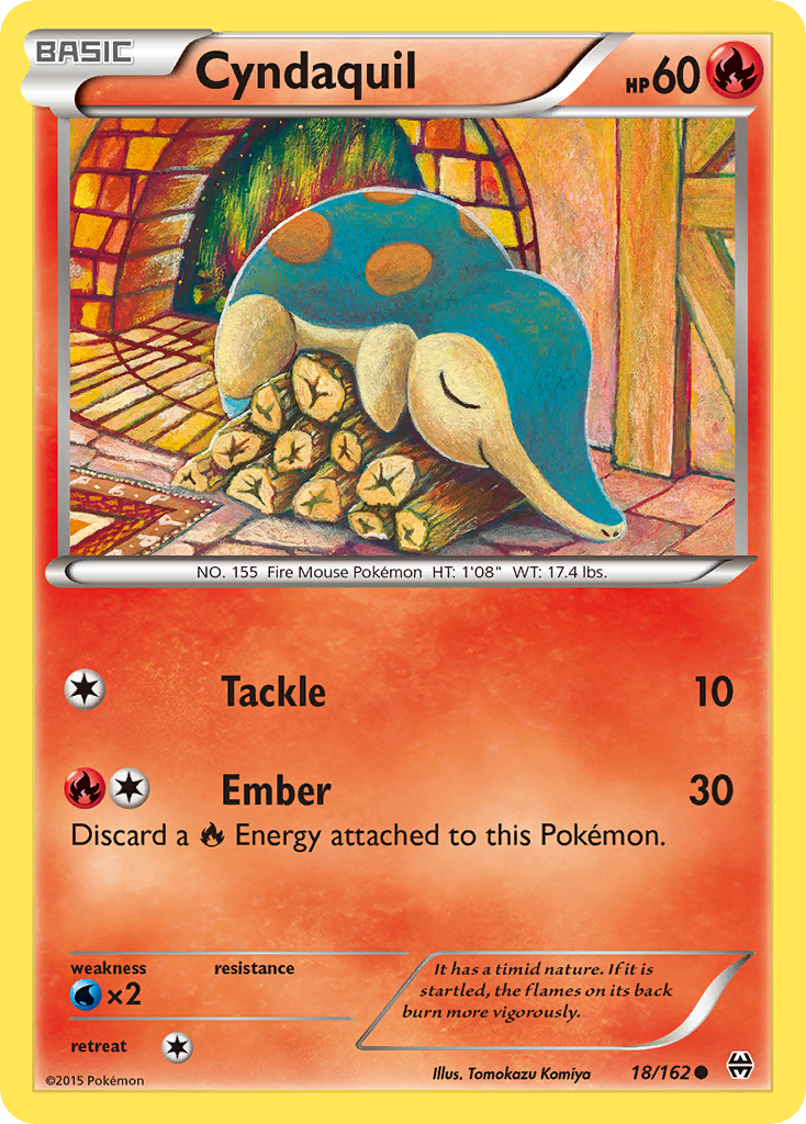 Cyndaquil (18/162) [XY: BREAKthrough] | Jomio and Rueliete's Cards and Comics
