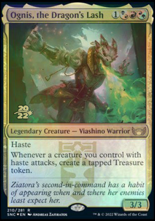 Ognis, the Dragon's Lash [Streets of New Capenna Prerelease Promos] | Jomio and Rueliete's Cards and Comics