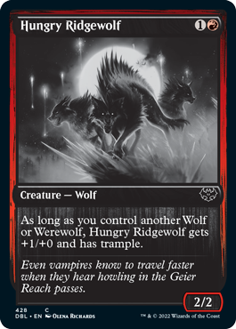 Hungry Ridgewolf [Innistrad: Double Feature] | Jomio and Rueliete's Cards and Comics
