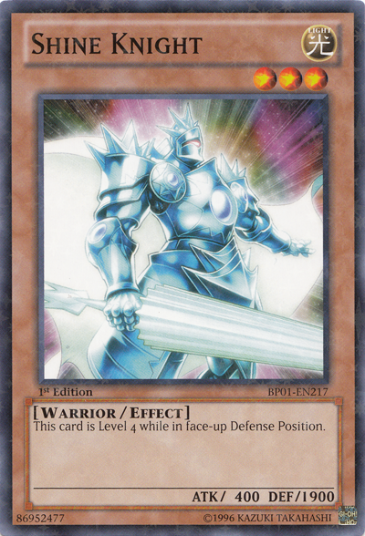 Shine Knight [BP01-EN217] Starfoil Rare | Jomio and Rueliete's Cards and Comics