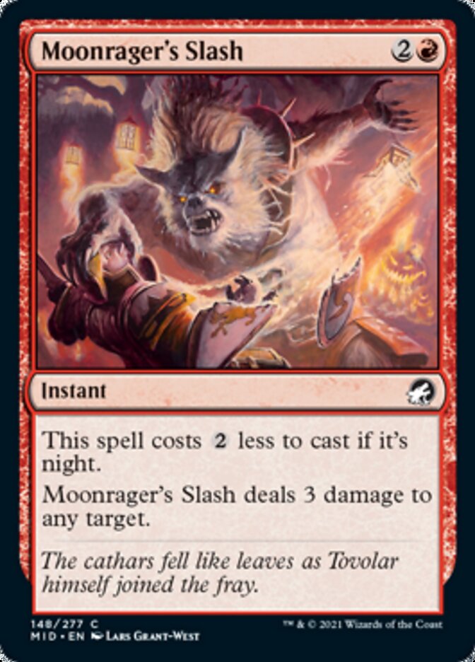 Moonrager's Slash [Innistrad: Midnight Hunt] | Jomio and Rueliete's Cards and Comics