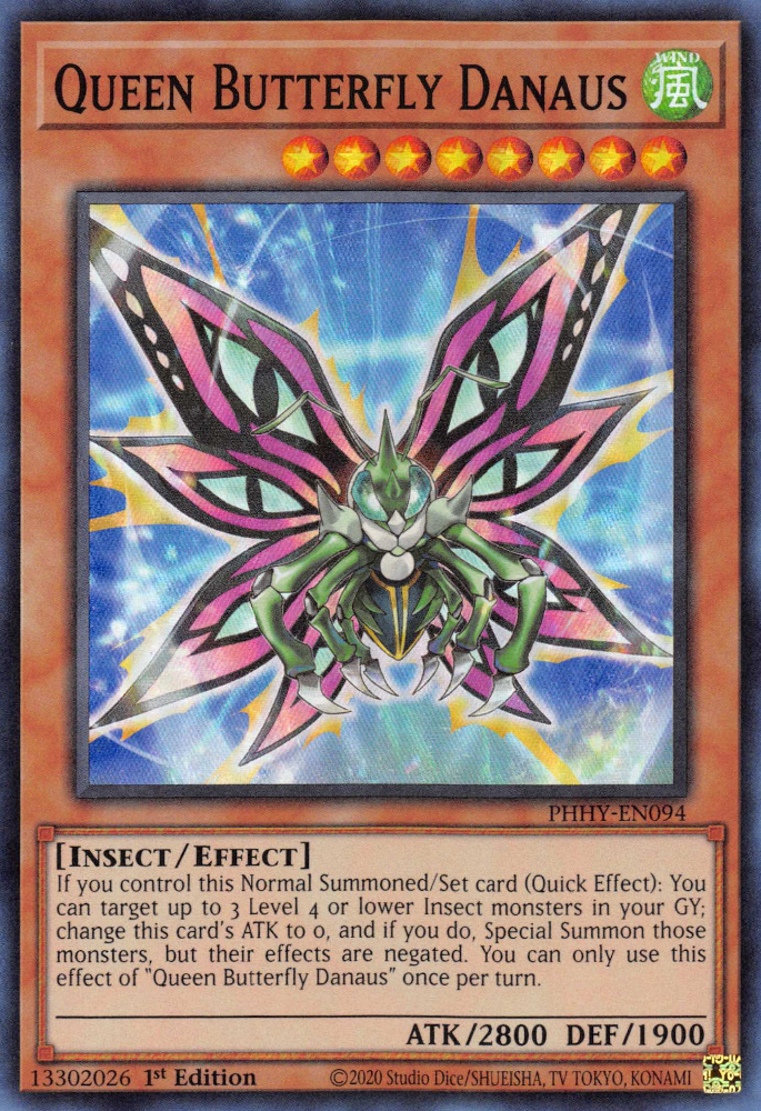Queen Butterfly Danaus [PHHY-EN094] Super Rare | Jomio and Rueliete's Cards and Comics