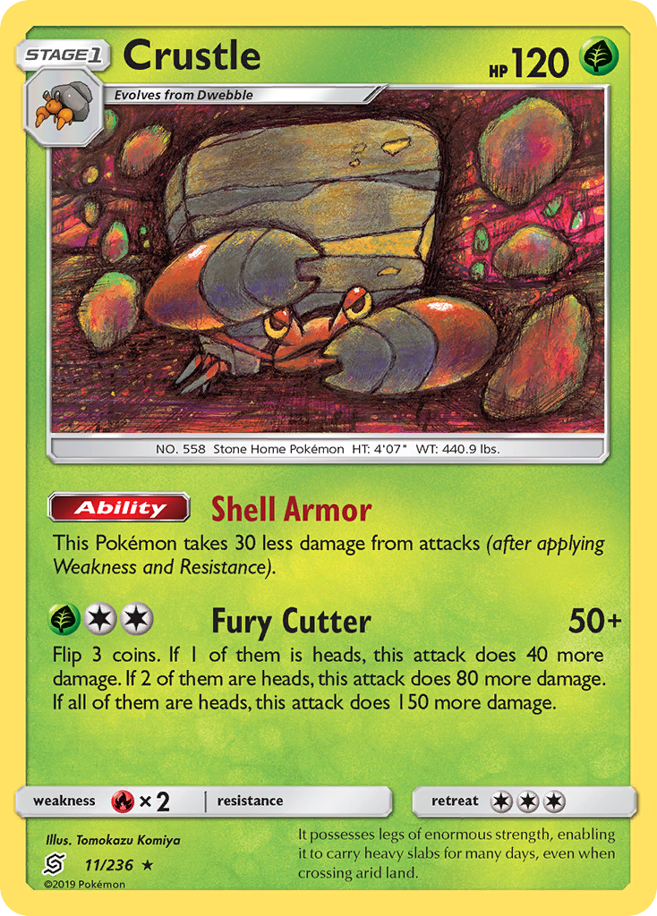 Crustle (11/236) [Sun & Moon: Unified Minds] | Jomio and Rueliete's Cards and Comics