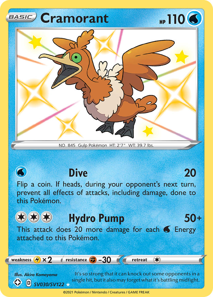 Cramorant (SV030/SV122) [Sword & Shield: Shining Fates] | Jomio and Rueliete's Cards and Comics