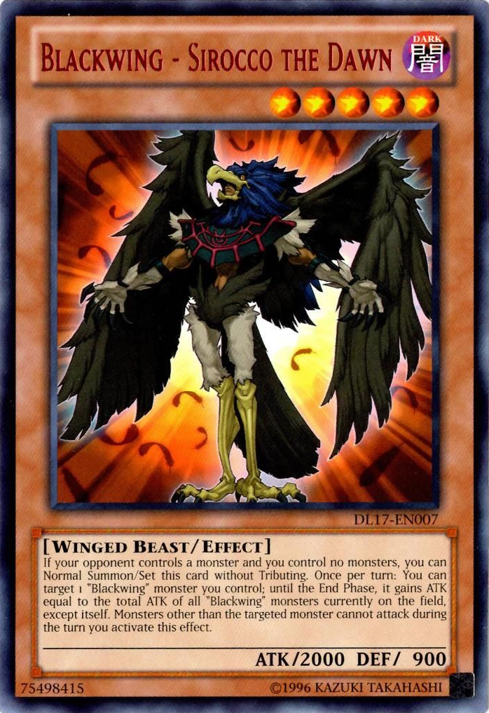 Blackwing - Sirocco the Dawn (Red) [DL17-EN007] Rare | Jomio and Rueliete's Cards and Comics