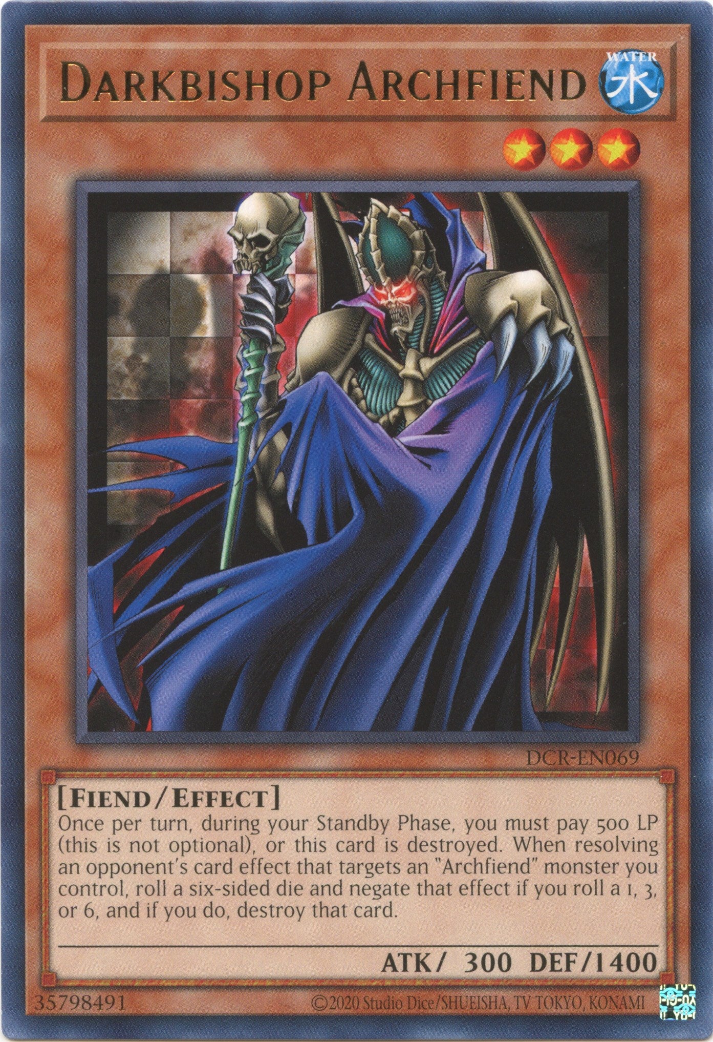 Darkbishop Archfiend (25th Anniversary) [DCR-EN069] Rare | Jomio and Rueliete's Cards and Comics