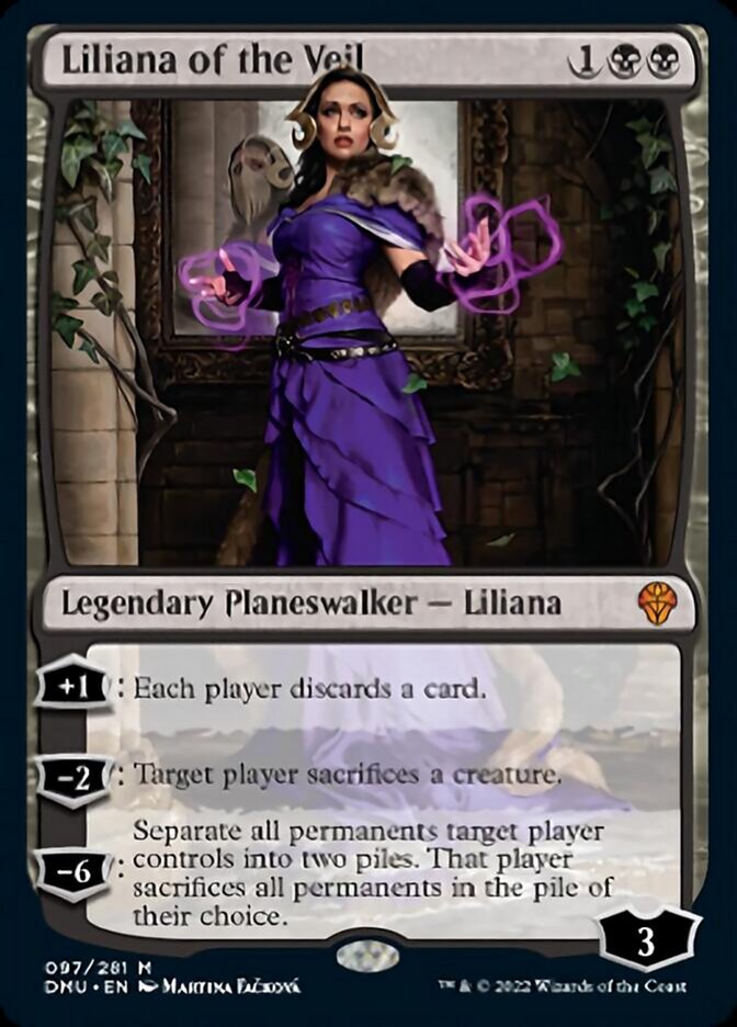 Liliana of the Veil [Dominaria United] | Jomio and Rueliete's Cards and Comics