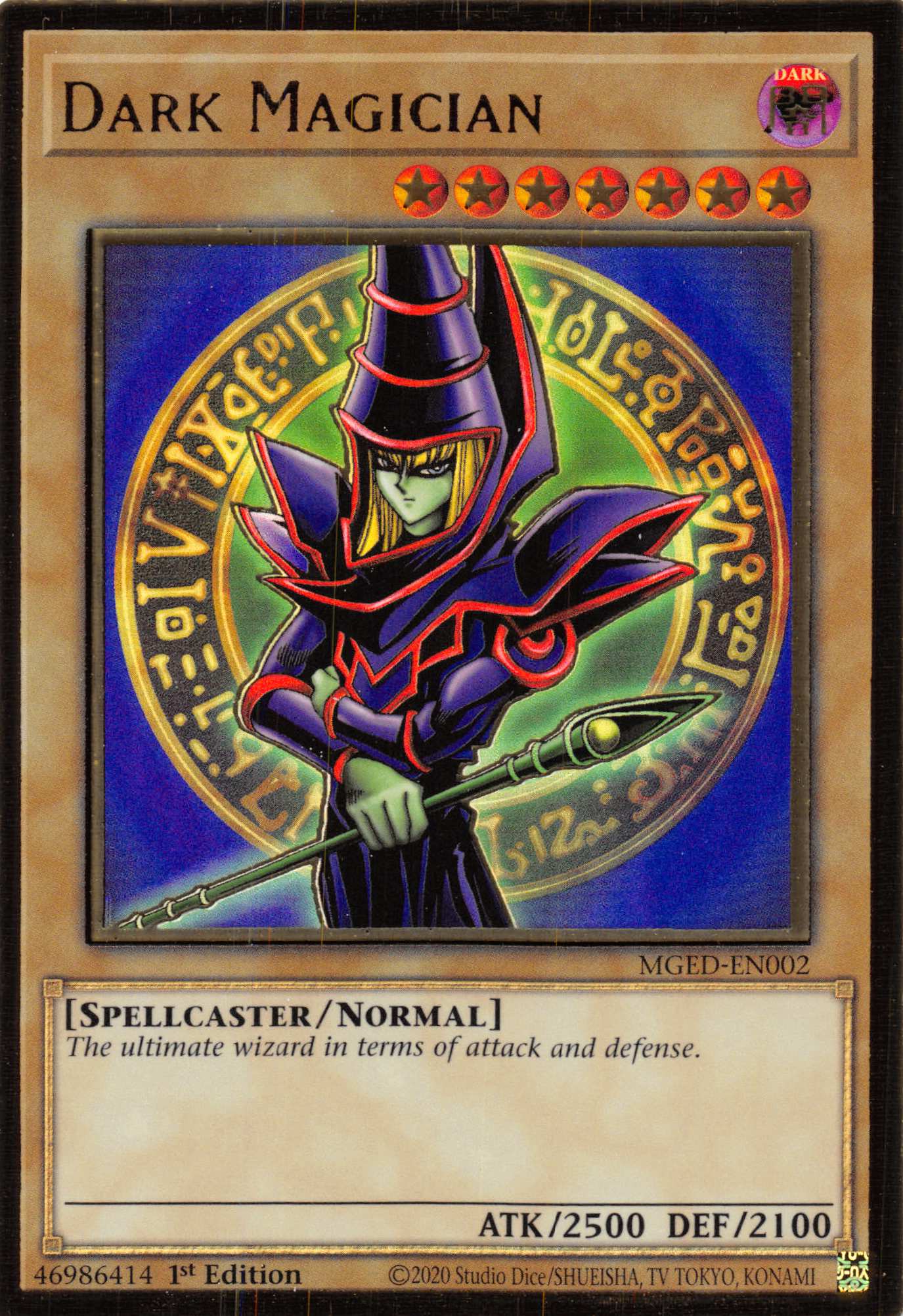 Dark Magician (Alternate Art) [MGED-EN002] Gold Rare | Jomio and Rueliete's Cards and Comics