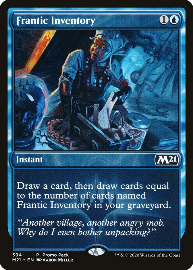 Frantic Inventory (Promo Pack) [Core Set 2021 Promos] | Jomio and Rueliete's Cards and Comics