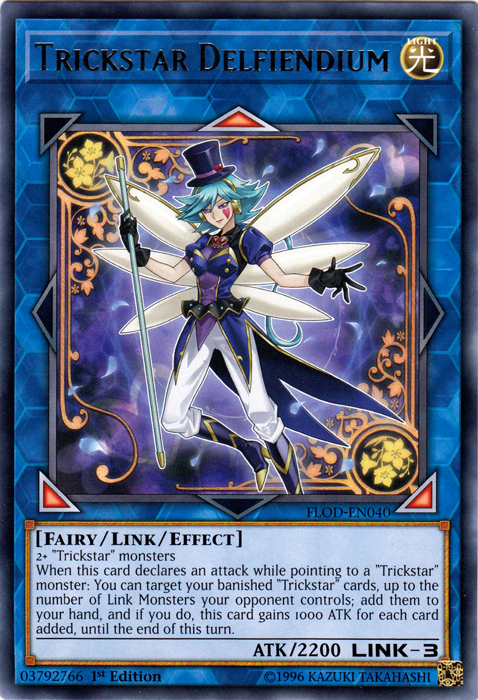 Trickstar Delfiendium [FLOD-EN040] Rare | Jomio and Rueliete's Cards and Comics
