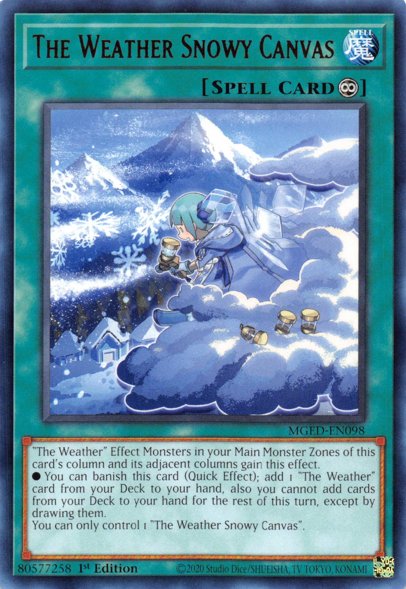 The Weather Snowy Canvas [MGED-EN098] Rare | Jomio and Rueliete's Cards and Comics
