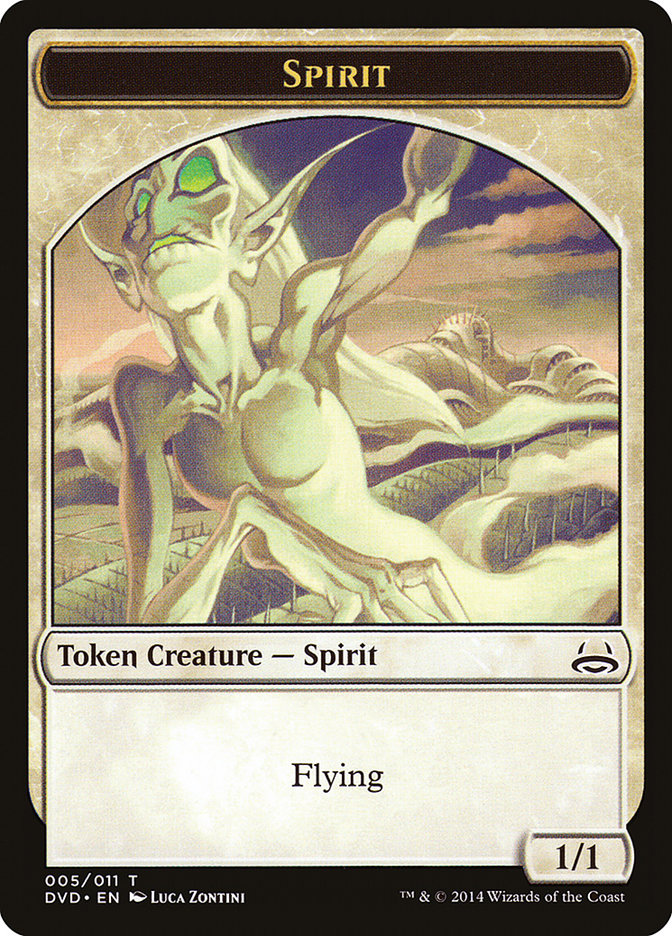 Spirit Token (Divine vs. Demonic) [Duel Decks Anthology Tokens] | Jomio and Rueliete's Cards and Comics