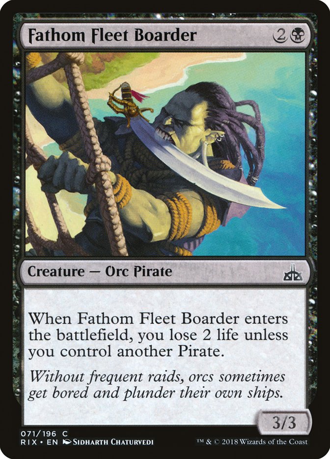 Fathom Fleet Boarder [Rivals of Ixalan] | Jomio and Rueliete's Cards and Comics