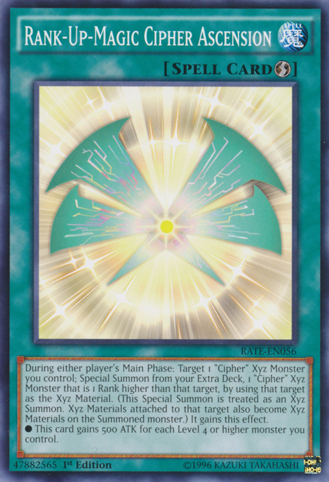 Rank-Up-Magic Cipher Ascension [RATE-EN056] Common | Jomio and Rueliete's Cards and Comics