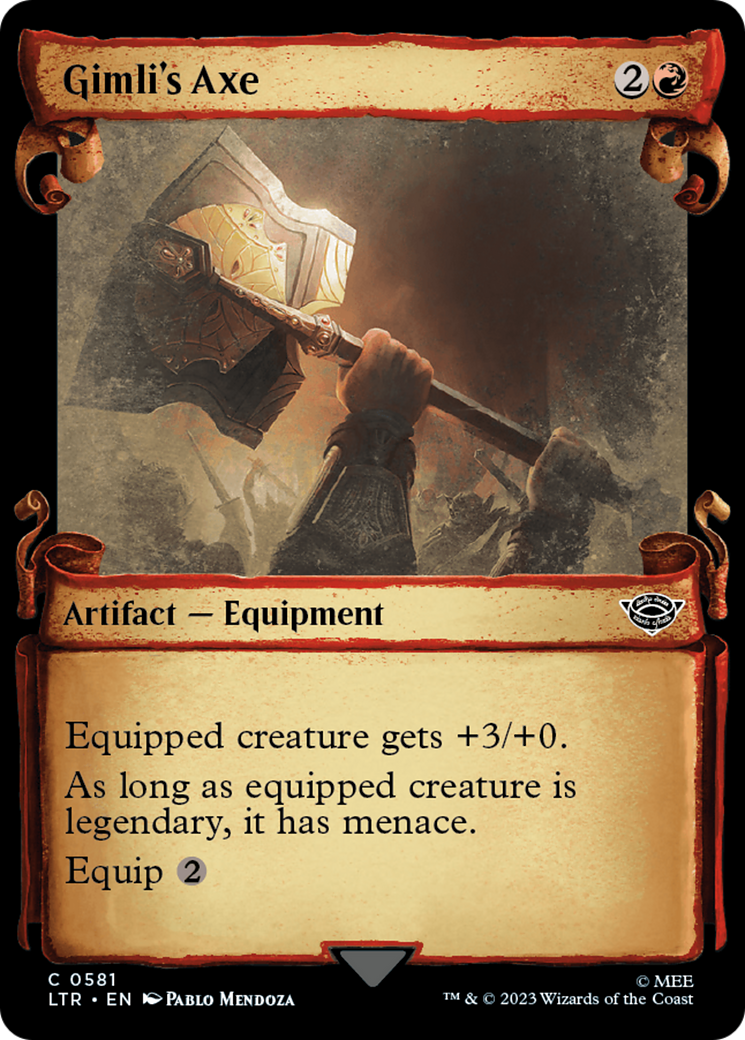 Gimli's Axe [The Lord of the Rings: Tales of Middle-Earth Showcase Scrolls] | Jomio and Rueliete's Cards and Comics
