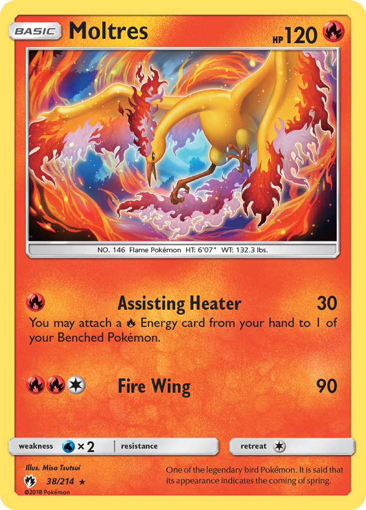 Moltres (38/214) [Sun & Moon: Lost Thunder] | Jomio and Rueliete's Cards and Comics