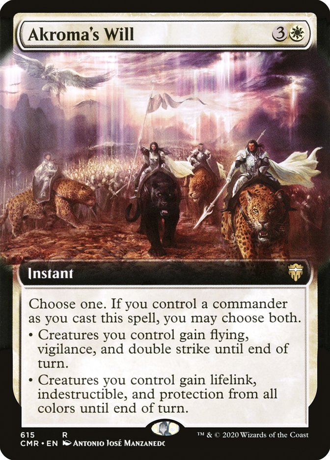 Akroma's Will (Extended Art) [Commander Legends] | Jomio and Rueliete's Cards and Comics