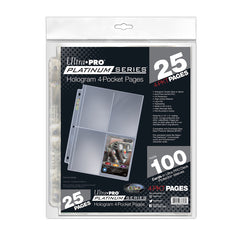 Ultra PRO: Platinum Hologram 4-Pocket Pages - 3-Holes (25-Pack) | Jomio and Rueliete's Cards and Comics
