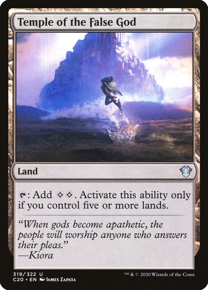 Temple of the False God [Commander 2020] | Jomio and Rueliete's Cards and Comics