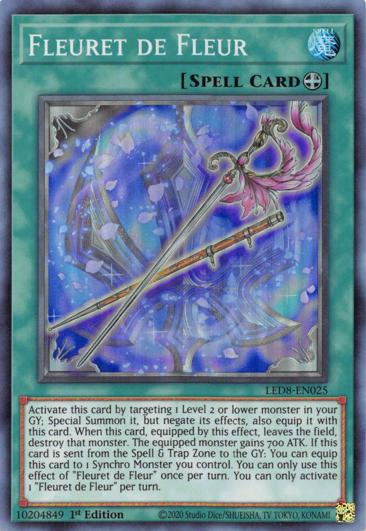 Fleuret de Fleur [LED8-EN025] Super Rare | Jomio and Rueliete's Cards and Comics