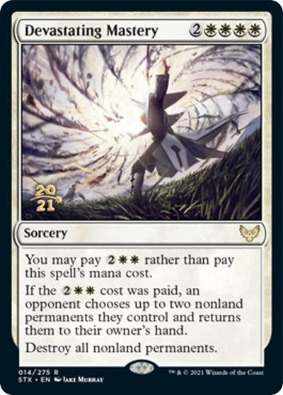 Devastating Mastery [Strixhaven: School of Mages Prerelease Promos] | Jomio and Rueliete's Cards and Comics