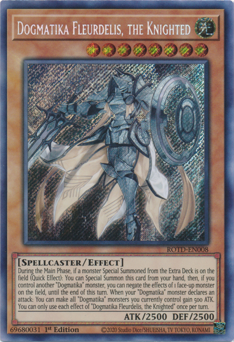 Dogmatika Fleurdelis, the Knighted [ROTD-EN008] Secret Rare | Jomio and Rueliete's Cards and Comics