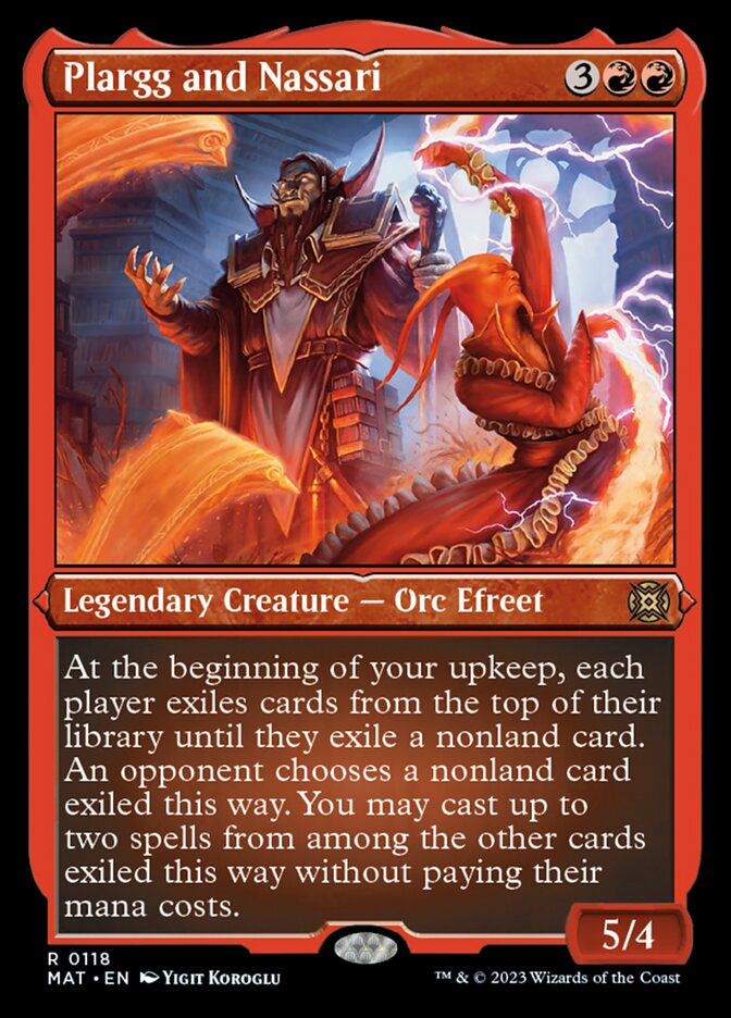 Plargg and Nassari (Foil Etched) [March of the Machine: The Aftermath] | Jomio and Rueliete's Cards and Comics