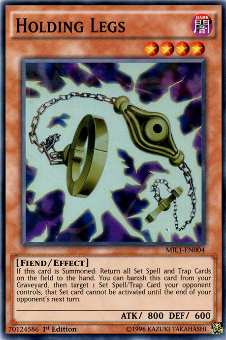 Holding Legs [MIL1-EN004] Super Rare | Jomio and Rueliete's Cards and Comics