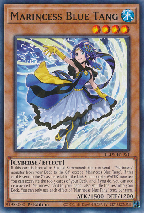 Marincess Blue Tang [LED9-EN051] Common | Jomio and Rueliete's Cards and Comics